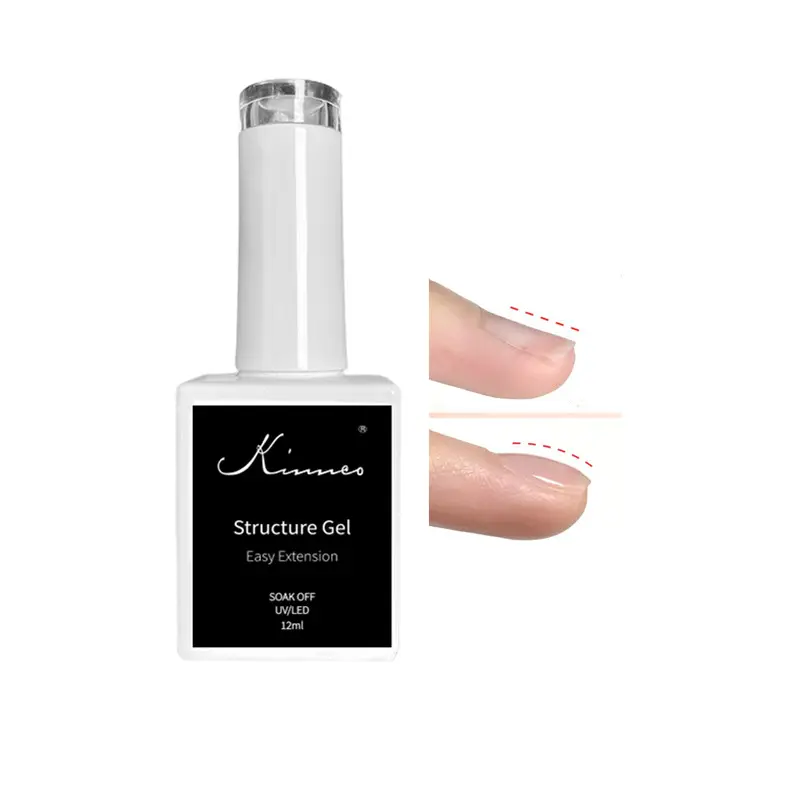 Gel líquido transparente para unhas, gel líquido para estrutura de unhas oem 12ml, fácil extensão para reforçar as unhas