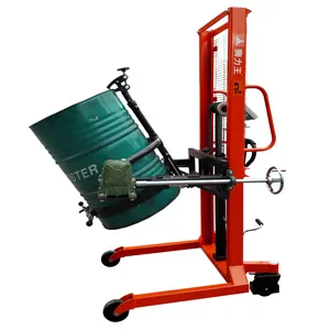 450kg Movable Hydraulic Manual Hand Drum Lift Oil Stacker