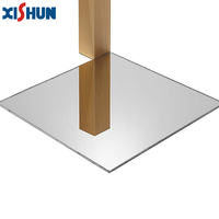 Fabrication de miroirs en acrylique Perspex en Chine, feuilles de miroir argentées et dorées de 3 mm et 2 mm, usine de verre Perspex