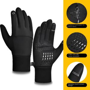 <span class=keywords><strong>Guanti</strong></span> da ciclismo con Touchscreen antivento isolati inverno caldo Fitness pesca sci <span class=keywords><strong>arrampicata</strong></span> <span class=keywords><strong>su</strong></span> <span class=keywords><strong>ghiaccio</strong></span> all'aperto Unisex in poliestere - Product Image 6