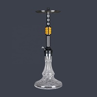 Créatif unique cool fantaisie mignon décoratif joli Laser narguilé métal verre matériau shisha hookah