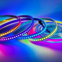 Светодиодные ленты WS2815 WS2812 144D/M RGB Smart с индивидуальными цифровыми пикселями, 5В 12В SMD5050 RGB с IC, умные светодиодные ленты WS2812b