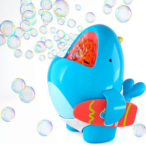 เครื่องยิงฟองอากาศอัตโนมัติรูปปลาวาฬของเล่นกลางแจ้งเครื่องยิงฟองสบู่พร้อม2000 + ฟองต่อนาทีและ2โหมดสำหรับเด็ก - Product Image 1