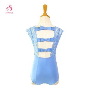 ALA008 Girls Cute Bow Decoration Training Dancewear Kids Ballet Dance Custom Leotard