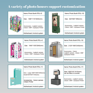 Cabina Fotografica Digitale Selfie Station Compatibile con Smartphone, Stampa <span class=keywords><strong>Foto</strong></span> dal Chiosco - Product Image 4