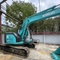 Excavadora Usada KOBELCO SK135, Excavadora Hidráulica de Orugas de 13.5 Toneladas, Maquinaria de Construcción
