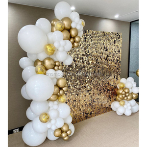 Paneles <span class=keywords><strong>de</strong></span> Pared Cuadrados con Lentejuelas Brillantes, Decoración <span class=keywords><strong>de</strong></span> Pared con Lentejuelas, Fondo para Tablero Publicitario - Product Image 1