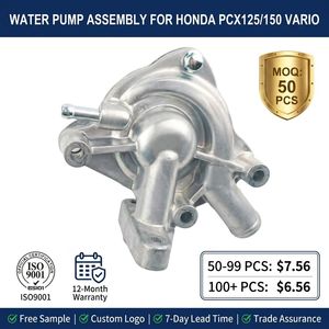 Pompe à eau haute performance pour moto <span class=keywords><strong>Honda</strong></span> <span class=keywords><strong>PCX</strong></span> 125 <span class=keywords><strong>150</strong></span> Vario 125 <span class=keywords><strong>150</strong></span> 19200-KWN-901 ADC12, pièces de refroidissement moteur en aluminium - Product Image 2