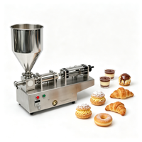 Machine de remplissage semi-automatique à haute précision pour pâtes, miel, crèmes et sauces, avec trémie, pour usage commercial, directement de l'usine