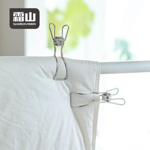 SHIMOYAMA pinces <span class=keywords><strong>à</strong></span> <span class=keywords><strong>linge</strong></span> en métal coupe-vent lot de 2 pinces <span class=keywords><strong>à</strong></span> <span class=keywords><strong>linge</strong></span> et pinces <span class=keywords><strong>à</strong></span> <span class=keywords><strong>linge</strong></span> en acier inoxydable pour <span class=keywords><strong>linge</strong></span> petites <span class=keywords><strong>épingle</strong></span>s <span class=keywords><strong>à</strong></span> <span class=keywords><strong>linge</strong></span> - Product Image 1