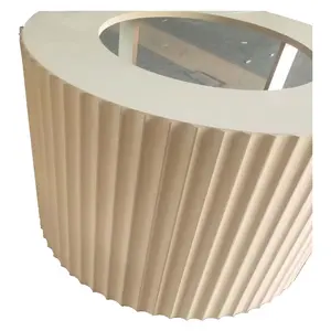 1220*2440*6/9mm Flexible MDF Panel Curved 3D MDF Sheets for Round Furniture & Wall