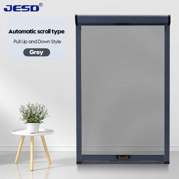 Screen Window Mosquito Net Aluminum Shutter Fly Mesh Retractable ...