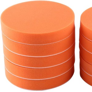 Nanrui Car Cleaning Sponge Pad 4 Inch Orange Flat Wave Polishing Pad For Waxing And Glazing - Product Image 2