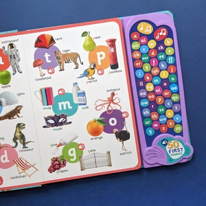 Livre sonore personnalisé pour enfants OEM - 100 premiers mots, écoutez et apprenez, tableau audio interactif avec <span class=keywords><strong>module</strong></span> sonore en plastique/papier - Product Image 6