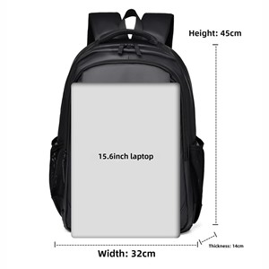 उच्च अंत पुरुषों की महिलाओं के सरल फैशनेबल बैकपैक अनुकूलन योग्य बड़े-क्षमता वाले वाटरप्रूफ कंप्यूटर बैग पॉलिएस्टर पू - Product Image 4