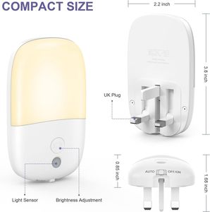 Lámpara de <span class=keywords><strong>Noche</strong></span> Moderna Minimalista de ABS con Atenuación Continua, Plegable, con Sensor de Movimiento y Control por Luz, para Dormitorio, Mesita de <span class=keywords><strong>Noche</strong></span> - Product Image 3