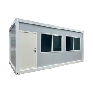 Moderno 20 pies 40 pies Prefab EPS Board Construcción Modular Casas prefabricadas Paquete plano Contenedor de envío Edificio de oficinas habitable - Product Image 3