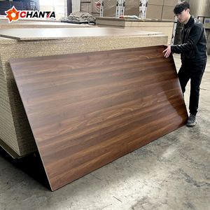 Aglomerado 12MM 18MM 16mm 15mm Tablero <span class=keywords><strong>de</strong></span> partículas prelaminado <span class=keywords><strong>de</strong></span> espesor Hojas <span class=keywords><strong>de</strong></span> papel <span class=keywords><strong>de</strong></span> aglomerado <span class=keywords><strong>de</strong></span> melamina sincronizada en ambos lados - Product Image 2