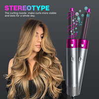 Styler capillaire multifonctionnel, sèche-cheveux chauffant, peigne coiffant 5 en 1, lisseur de cheveux, brosse à cheveux