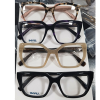 Assortiment aléatoire de montures de lunettes optiques en acétate avec branches métalliques – Destockage