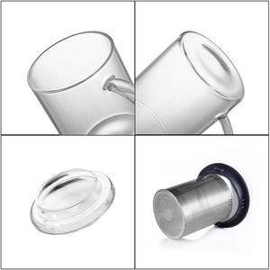 Set di Tazze da Tè in Vetro Trasparente Fatte a Mano da 12 Once <span class=keywords><strong>con</strong></span> <span class=keywords><strong>Infusore</strong></span> in Acciaio Inossidabile - Product Image 3