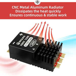 SEQURE 5S-12S 200A Brushless Speed Controller ESC Forward Reverse Long-range Quadcopter <b>Drones</b> <b>Accessories</b> - Product Image 2