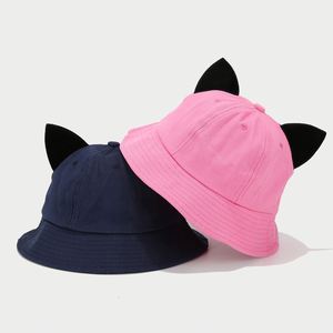 Sombrero de Sol Casual y Lindo de Estilo Universitario, Color Sólido, con Orejas de Pequeño <span class=keywords><strong>Diablo</strong></span> de Dibujos Animados, Marca de Moda Coreana - Product Image 3