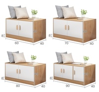 Armoire de rangement polyvalente Armoire de banc pour baies vitrées Table de chevet personnalisée en usine