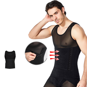 Camiseta Moldeadora de Abdomen para Hombre, Faja Reductora de Vientre, Corsé Compresivo para Ginecomastia <span class=keywords><strong>con</strong></span> Cierre - Product Image 1