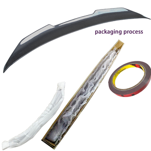 สปอยเลอร์หลังคาร์บอนไฟเบอร์ทรง PSM สำหรับรถยนต์ซีรีส์ G25 G35 G37 แบบ 4 ประตู ปี 2007-2014 (ไม่ใช้ได้กับรุ่น STC) - Product Image 6