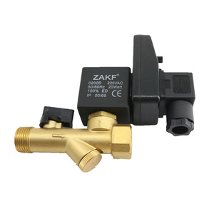 Vanne de <span class=keywords><strong>vidange</strong></span> automatique électronique temporisée pour <span class=keywords><strong>compresseur</strong></span> d'air, AC 220V, 1/2 pouce - Product Image 3