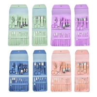 Gmagic - Ensemble d'outils de manucure professionnel très vendu - 16 pièces - Ensemble de manucure et de pédicure - Ensemble de coupe-ongles populaire pour femmes et hommes
