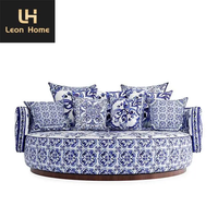 Canapé de salon en tissu velours avec base en acier inoxydable, meubles de maison personnalisés de luxe italiens