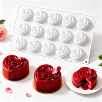 Moule en silicone en forme de cœur Candyer pour bougies, chocolat, fondant, plâtre, décoration de gâteaux, Saint-Valentin, vente en gros