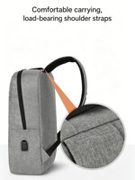 Sac à dos pour ordinateur portable imperméable en polyester Oxford, doublure écologique, pour les trajets domicile-travail, robuste, pour la randonnée, le camping
