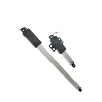 Produk baru 12V DC Tubular Linear Actuator 30mm/S 15mm/s kecepatan Mini Pen jenis Electric Motor Linear 30N 60N untuk robotik