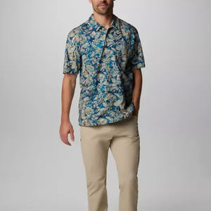 ชุดเสื้อฮู้ดดี้ไซส์ใหญ่พิเศษ ลายฮาวาย ตกแต่งลายปลาบางๆ พร้อมฮู้ดดี้แบบซับลิเมชั่น เสื้อเชิ้ตตกปลาติดกระดุม - Product Image 2