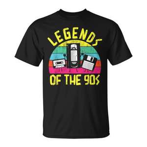 Camiseta con diseño de cassette retro vintage de los años 90, Legends Of The 90s - Product Image 1