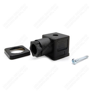 Ip65 din 43650 एक mpm 18 मिमी काले सोलेनोइड वाल्व कनेक्टर 2p + e 3p + e - Product Image 2