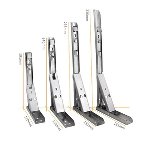 Support d'étagère en acier de fer fixé au mur pliable à 90 degrés réglable Support d'<span class=keywords><strong>angle</strong></span> noir robuste - Product Image 1
