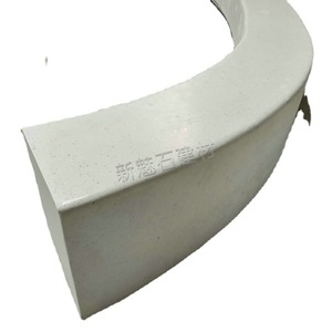 Nouvelle Banc de Jardin en Pierre Magique UHPCGRC Blanc Gris Personnalisé pour Aménagement Paysager Extérieur - Product Image 5