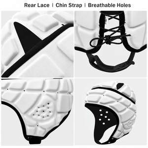YOUNGSON Venta al por mayor Gorra de rugby personalizada, Casco suave para fútbol americano 7v7 con protección de bandera, Protector de cabeza acolchado de EVA, Protector de cabeza acolchado de EVA con diseño de panal para fútbol americano y esquí - Product Image 6