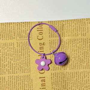 Nuevo diseño DIY caramelo flor llaveros buena calidad personalizado niñas mochila colgante con pintura acrílica colorida alambre de acero - Product Image 5