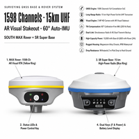 Alat Survei GPS Dual-Frequency IP68 Ai New South Max GNSS RTK Base Rover 4 Pro Mars Matrice 350 L2 3 Enterprise 300