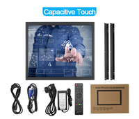 Moniteur LCD industriel à cadre ouvert de 15 pouces, panneau Mitsubishi 4:3, haut-parleur intégré, support VESA, tactile en option pour kiosque de supermarché