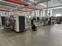 QHAFG-2200 automatique Gluer de dossier avec la boîte de carton ondulée de paquet pliant collant la machine