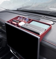 Boîte de rangement en silicone pour Jetour T2 Accessoire d'intérieur de voiture de style populaire pour tableau de bord de la console centrale (écran arrière)