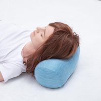 Oreiller en forme de tube en microfibre ultra-douce, oreiller de voyage en microbilles de polystyrène, vente en gros