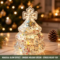 Jouet sensoriel anti-stress en forme de sapin de Noël, à remontée lente, à presser, pour enfants et adultes – Cadeau idéal – Vente chaude