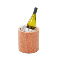 Seau à glace en liège pur, refroidisseurs à glace de haute qualité, seau à champagne écologique avec insert en acier inoxydable